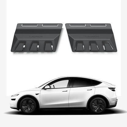 Rear Trunk Grocery Bag Hook for Tesla Model Y Juniper 2025.03+ (5-Seater) – Sliding Cargo Organizer Holder, Anti-Spill Storage Hook for Model Y Juniper Premium & Performance