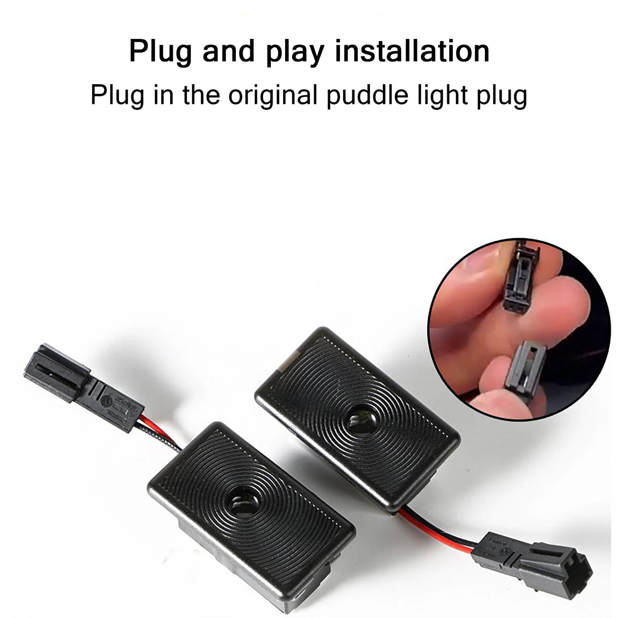 Premium LED Door Puddle Lights with Juniper Launch Series Logo for 2026+ Tesla Model Y & Tesla Model 3 (All Years) – HD Welcome Projection Lamps, Plug & Play Interior Exterior Upgrade