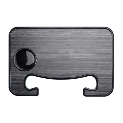 Tesla Steering Wheel Tray Desk for Model S / Model 3 / Model X / Model Y (2018–2026) – Portable Car Laptop Table, Food Tray with Cup Holder, Dual-Sided Work & Dining Board (Not for Yoke Steering Wheel)