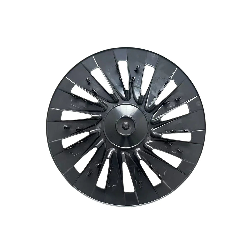 18-Inch Induction Style Wheel Covers for Tesla Model Y Juniper Standard (2026+) – Custom Fit Hubcaps for Factory Aperture Wheels, Aero Rim Protection Set (4 PCS)