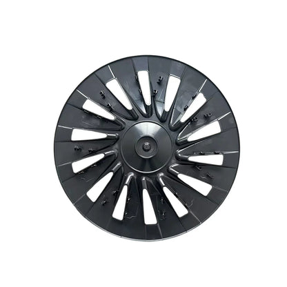 18-Inch Induction Style Wheel Covers for Tesla Model Y Juniper Standard (2026+) – Custom Fit Hubcaps for Factory Aperture Wheels, Aero Rim Protection Set (4 PCS)