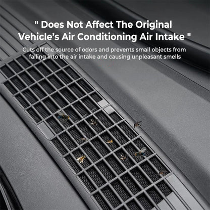 Tesla Model 3 Highland 2024–2026+ Front Air Intake Vent Cover | HVAC Air Inlet Protection Mesh Grille Guard | Anti-Debris ABS & Stainless Steel Filter Screen, Tool-Free Snap-On Installation
