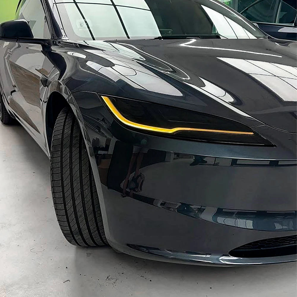 LED DRL Headlight Upgrade Kit for Tesla Model 3 Highland 2024+ (Oct 2023+) – Dynamic Daytime Running Lights with Sequential Turn Signal, Plug & Play OEM Fit