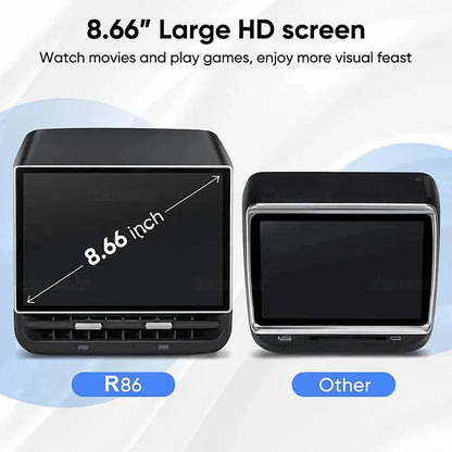Tesla Model 3 & Model Y 8.6-Inch Android Rear Entertainment Screen – HD Touch Display, Rear Passenger Control Panel for Streaming, Gaming & Climate Adjustment (2017–2023.9 / 2020–2025.02)
