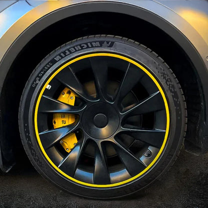 Alloy Wheel Rim Protectors for Tesla Model S / Model 3 / Model X / Model Y (2012–2026) – Curb Rash Guard Ring with 3M Adhesive, Scratch & Impact Protection