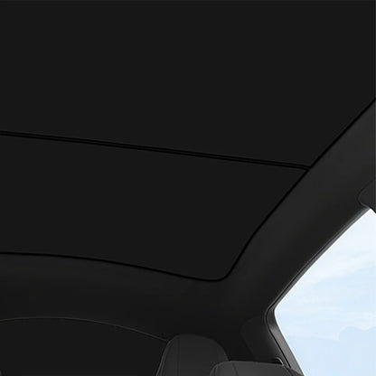 Custom Split Glass Roof Sunshade for 2026+ Tesla Model YL (Long Wheelbase) – Heat Insulation UV Block Panoramic Roof Shade with OEM Fit & Foldable Design