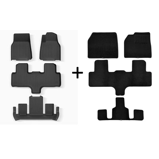 Custom-Fit TPE All-Weather Floor Mats for Tesla Model YL 2026+ Right-Hand Drive (RHD) – Full Coverage 4-Piece Set, Waterproof, Eco-Friendly Interior Protection