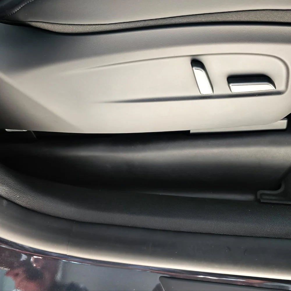Custom Seat Slide Rail Protectors for Tesla Model Y L 6-Seater 2026+ – Full Under Seat Track Covers, Premium TPE Interior Protection Kit (OEM Fit, Anti-Dust & Scratch Resistant)
