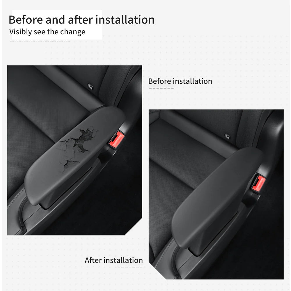Rear Second-Row Armrest Silicone Protector Cover for 2026+ Tesla Model Y  – Baby-Safe TPE Armrest Cover, Anti-Scratch, Waterproof, OEM Fit Interior Protection