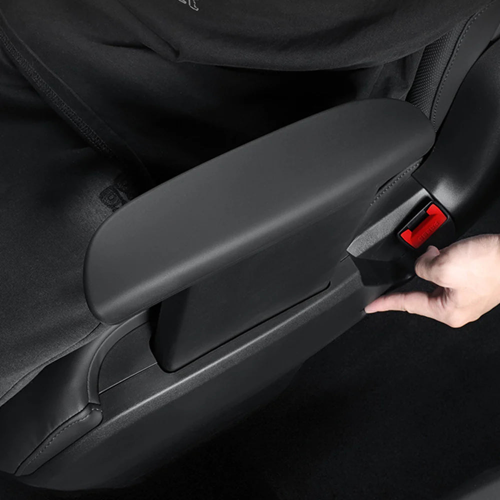 Rear Second-Row Armrest Silicone Protector Cover for 2026+ Tesla Model Y  – Baby-Safe TPE Armrest Cover, Anti-Scratch, Waterproof, OEM Fit Interior Protection