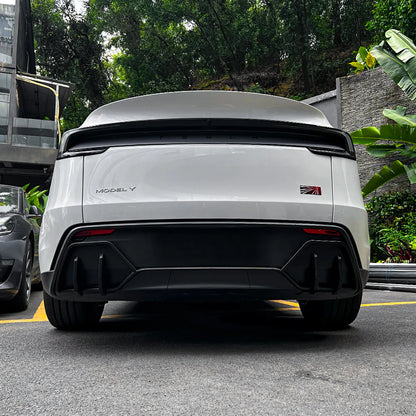 Tesla Model Y Juniper Rear Diffuser 2026+ ABS Sport Rear Lip Kit – Aerodynamic Split Bumper Diffuser Upgrade for Tesla Model Y Juniper Performance & Long Range