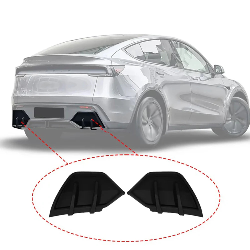Tesla Model Y Juniper Rear Diffuser 2026+ ABS Sport Rear Lip Kit – Aerodynamic Split Bumper Diffuser Upgrade for Tesla Model Y Juniper Performance & Long Range