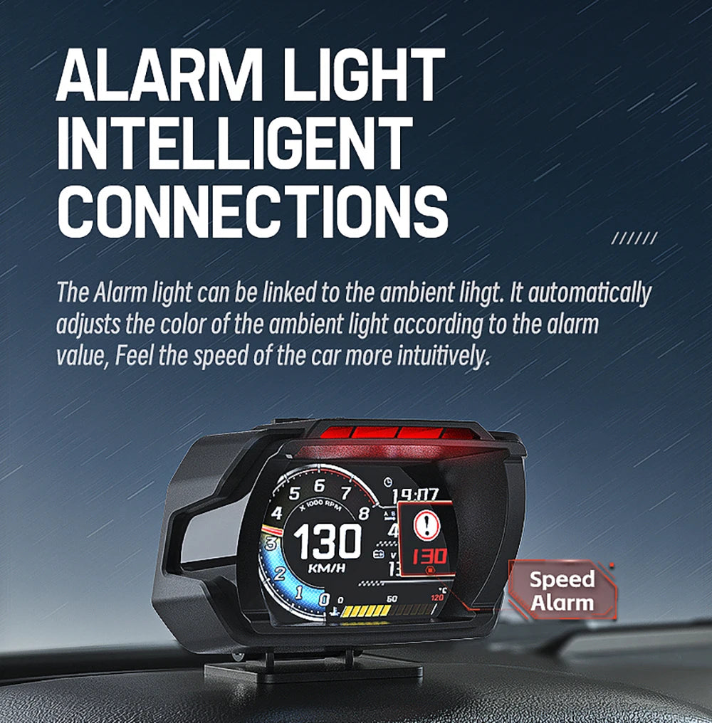 The Alarm Light Intelligent Connections adjusts the ambient light color based on the alarm value, enhancing the driving experience.