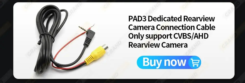 The product is a connection cable for rearview cameras.