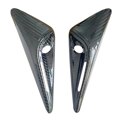 Real Dry Carbon Fiber Side Camera Covers for Tesla Model 3 Highland & Model Y Juniper HW4.0 (2023-2026+) – OEM Fit Turn Signal Camera Overlay Caps