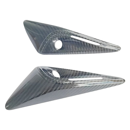 Real Dry Carbon Fiber Side Camera Covers for Tesla Model 3 Highland & Model Y Juniper HW4.0 (2023-2026+) – OEM Fit Turn Signal Camera Overlay Caps