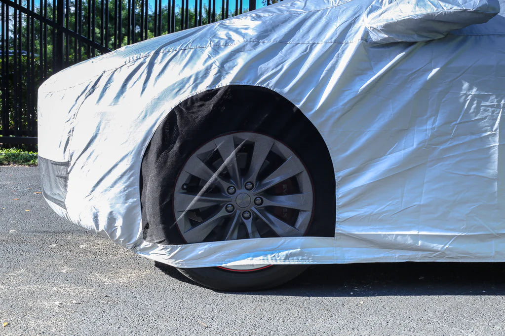 Custom Fit Car Cover for Tesla Model X – Water-Resistant Indoor & Outdoor Protection with Charging Access