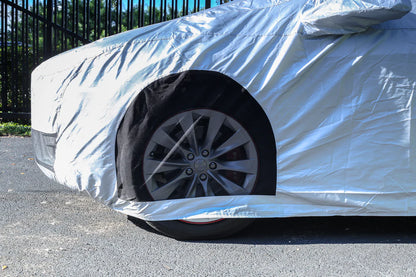 Custom Fit Car Cover for Tesla Model X – Water-Resistant Indoor & Outdoor Protection with Charging Access