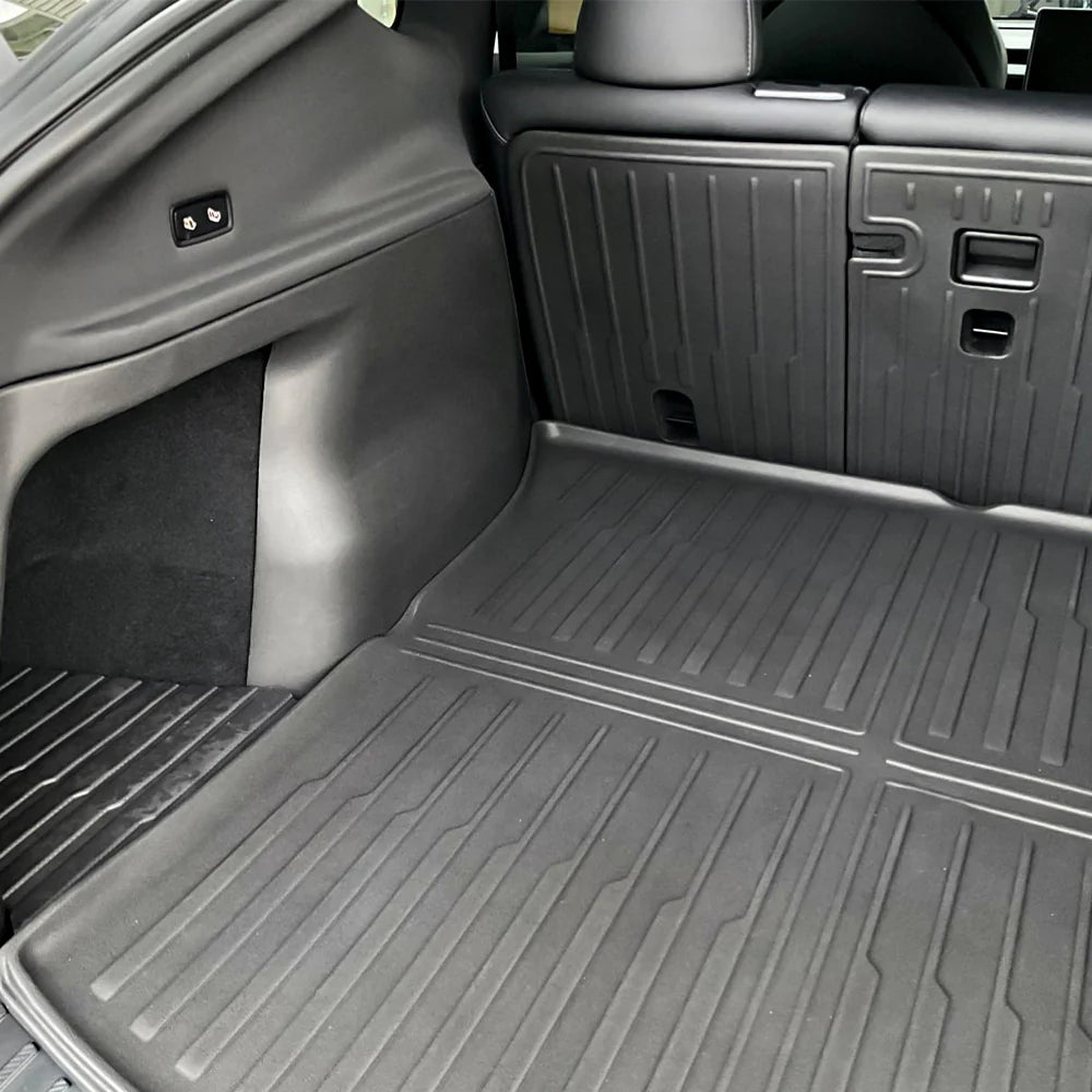 2025+ Tesla Model Y Juniper Trunk Side & C-Pillar Protector Kit – OEM-Fit TPE Interior Cargo Panel Guards for RWD, AWD & Performance