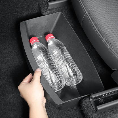 2026+ Tesla Model Y Juniper Under Seat Storage Organizer (2PCS) – Custom TPE Hidden Drawer Storage Box Set for Front & Rear Seat Space, Interior Accessories Upgrade