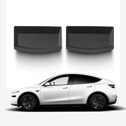 2026+ Tesla Model Y Juniper Under Seat Storage Organizer (2PCS) – Custom TPE Hidden Drawer Storage Box Set for Front & Rear Seat Space, Interior Accessories Upgrade