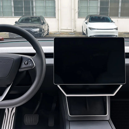 Under Screen Storage Organizer Tray for Tesla Model 3 Highland (2024–2026+) & Model Y Juniper (2025–2026+) – Magnetic Fit Center Console Storage Box for 15.4” / 16” Display, Anti-Slip & Noise Reduction Design