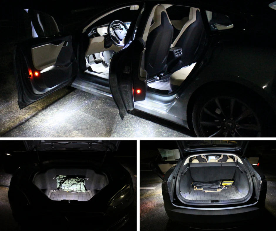 LED Interior Lighting Upgrade Kit for Tesla Model S (Pre-2021) – Plug & Play Factory-Style Bright White LEDs