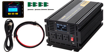 VEVOR Modified Sine Wave Power Inverter, When selecting power inverters for your equipment, consider factors such as voltage, current, and frequency to ensure compatibility and reliable operation.