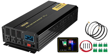 2500W Power Inverter,Pure Sine Wave,DC12V to AC120V