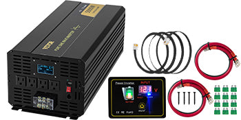 5000W Power Inverter,Pure Sine Wave,DC12V to AC120V