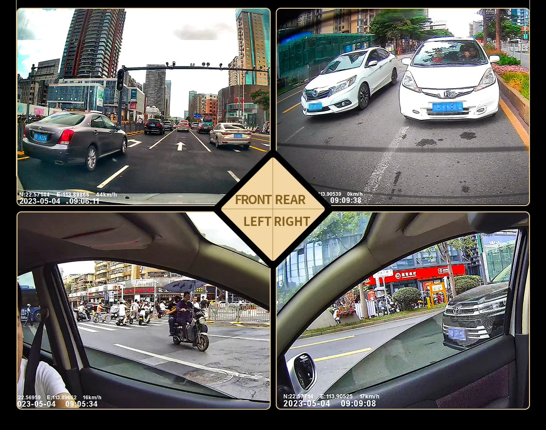 View and manage dash cam recordings instantly on iOS and Android devices using a built-in WiFi app.