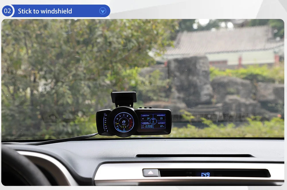 Vjoy Hawk 3.0 Car HUD, A mount for Vjoy Hawk 3.0 that securely attaches the stick to the windshield with adjustable length.