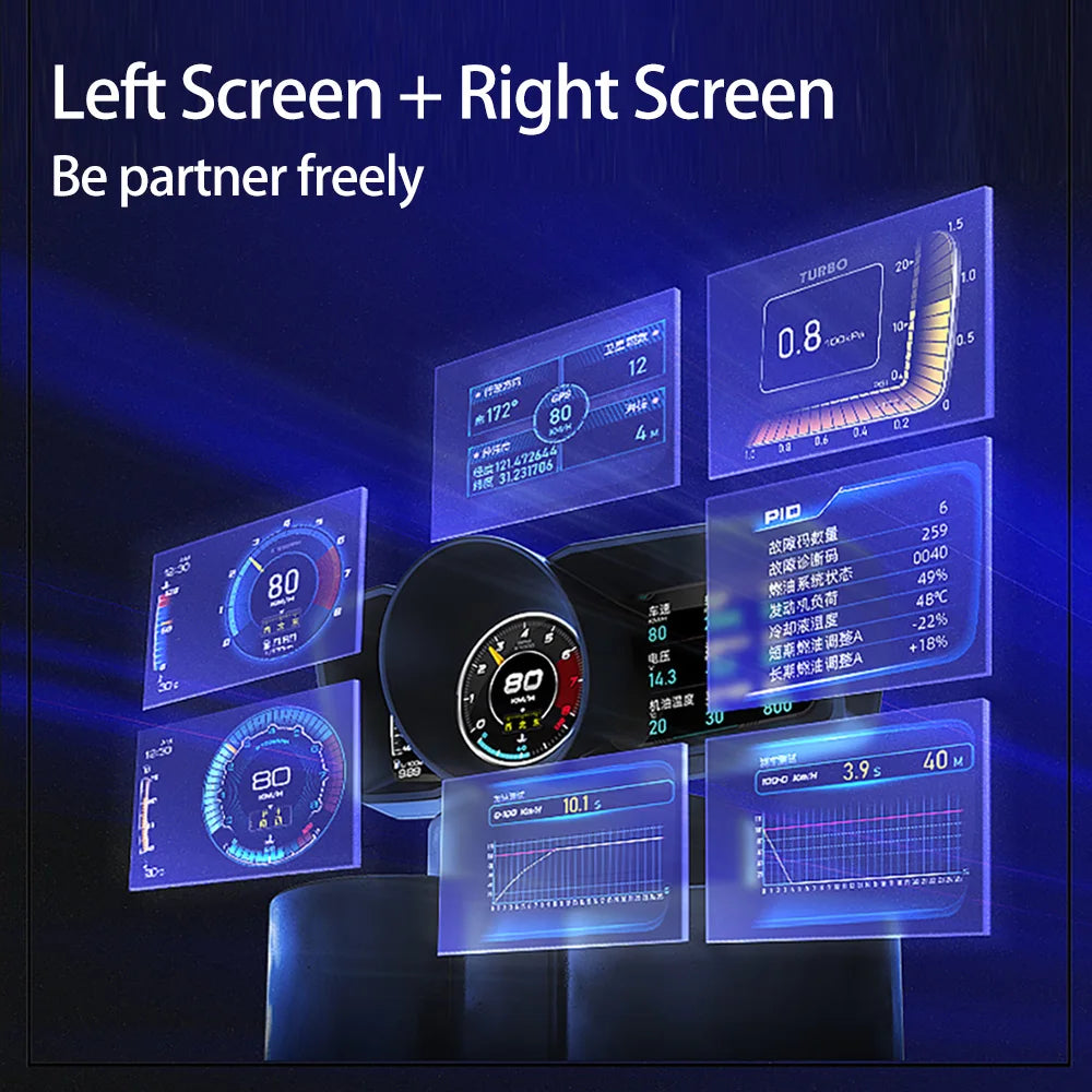 Vjoy Hawk 3.0 Car HUD, The VJoy Hawk 3.0 HUD features include: 5 buttons, 12 LEDs, and a diameter of 80mm.