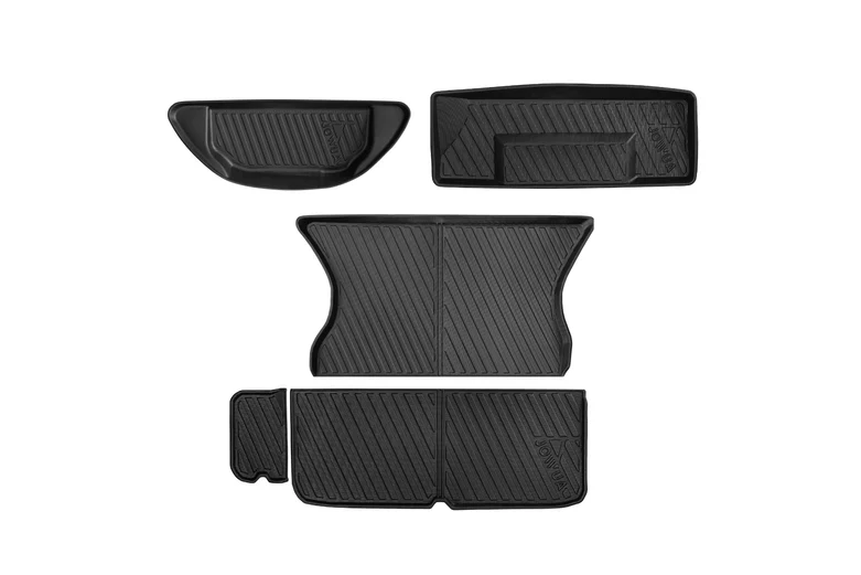 Jowua All-Weather Trunk Liners for Tesla Model X 2021+ Refresh | Full Cargo & Frunk Protection, Easy-Clean, Custom Fit
