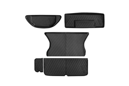 Jowua All-Weather Trunk Liners for Tesla Model X 2021+ Refresh | Full Cargo & Frunk Protection, Easy-Clean, Custom Fit