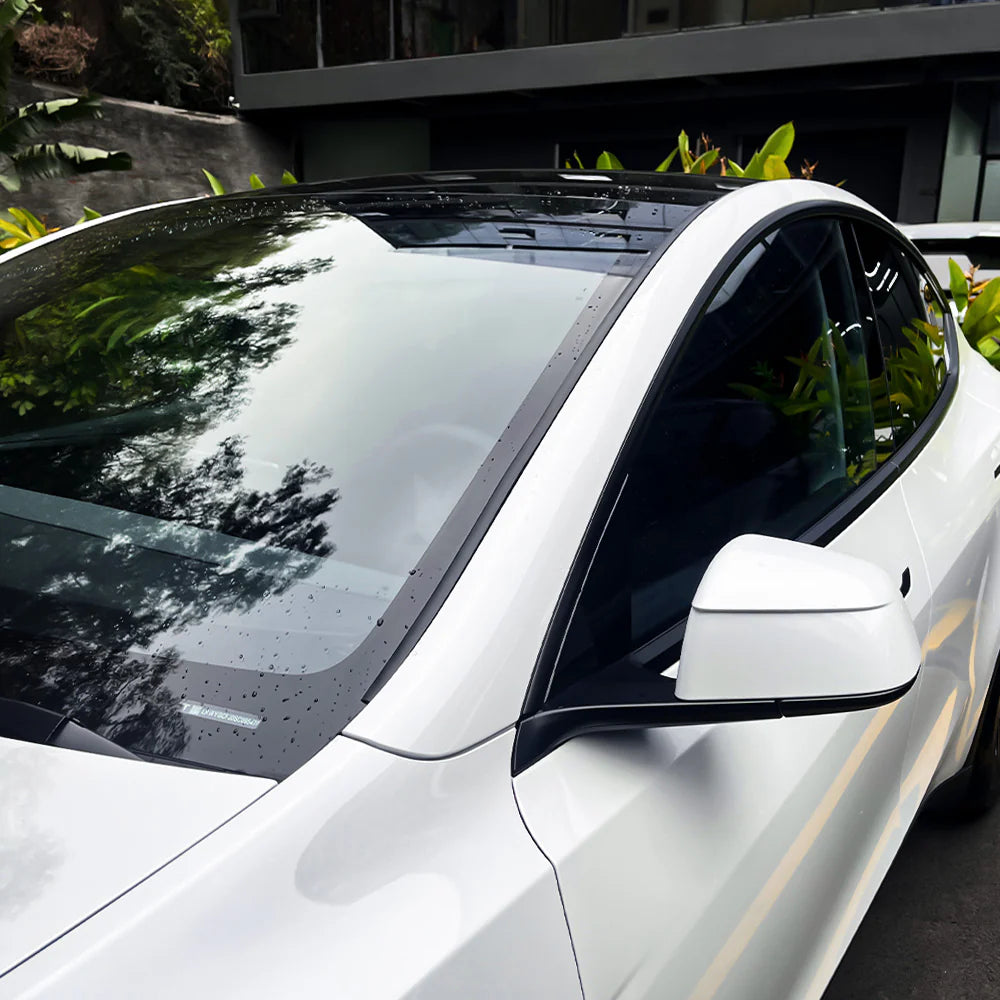 Water Deflector Windshield Seal Strip for Tesla Model 3 (2017–2026+) & Tesla Model Y (2020–2026+) – A-Pillar Rain Guard Silicone Trim, Anti-Leak Interior Protection & Noise Reduction