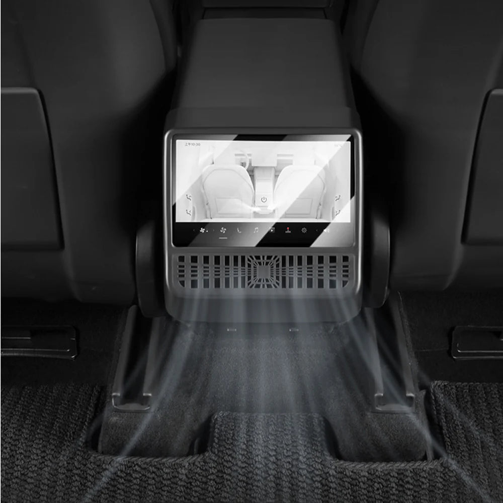 Rear Seat Screen & Air Vent Protective Cover for Tesla Model 3 Highland (2024+) & Tesla Model Y Juniper (2025+) – Full Protection Anti-Scratch Impact Guard Interior Accessory