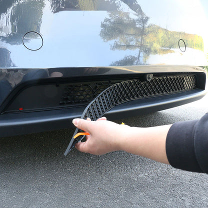 2025+ Tesla Model Y Juniper Front Bumper Grille Insert Guard – Custom ABS Air Vent Protector with Removable Stainless Steel Mesh for Radiator & Cooling System Protection