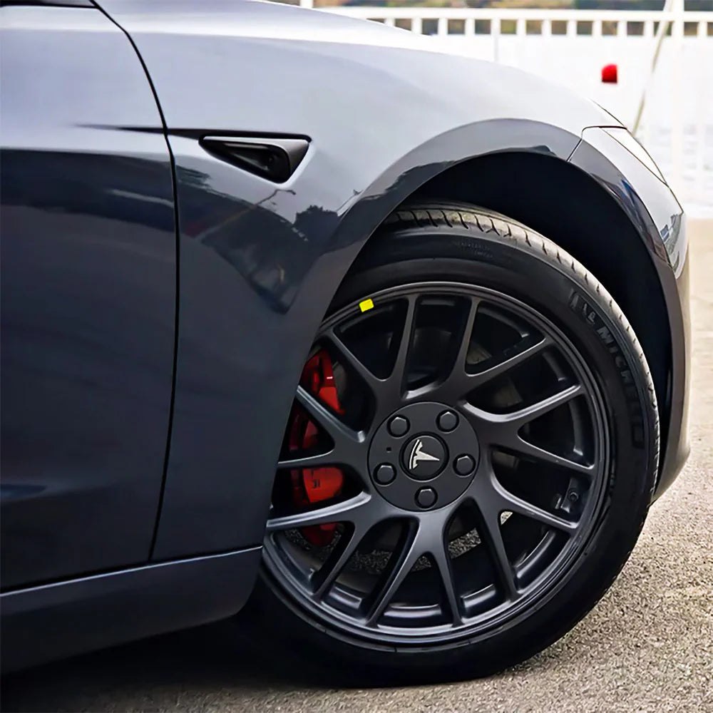Gen 2 Wheel Center Caps for 2024+ Tesla Model 3 Highland 18-Inch Photon Wheels – OEM-Style ABS Hub Caps Replacement Set (4 PCS)