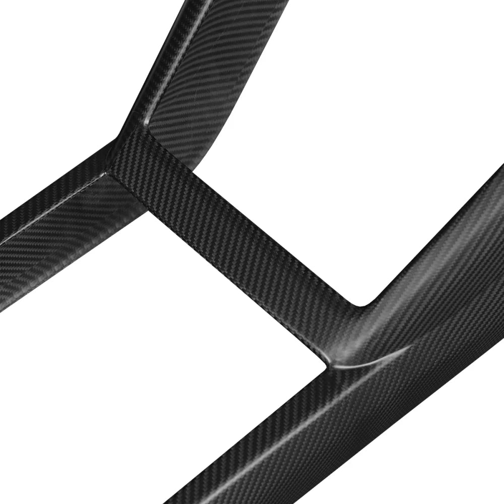 Real Carbon Fiber Center Console Side Trim Cover for 2024+ Tesla Model 3 Highland | Seamless Interior Upgrade Trim for Wireless Charging Area & Side Panel | Easy 3M Adhesive Installation