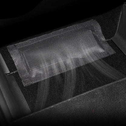 Tesla Model 3 (2017–2025+) & Model Y (2020–2025+) Under-Seat Vent Storage Net Organizer | Anti-Drop Gap Filler, Durable Nylon Mesh, Tool-Free Easy Installation with Strong Velcro® Adhesive (2-Pack)