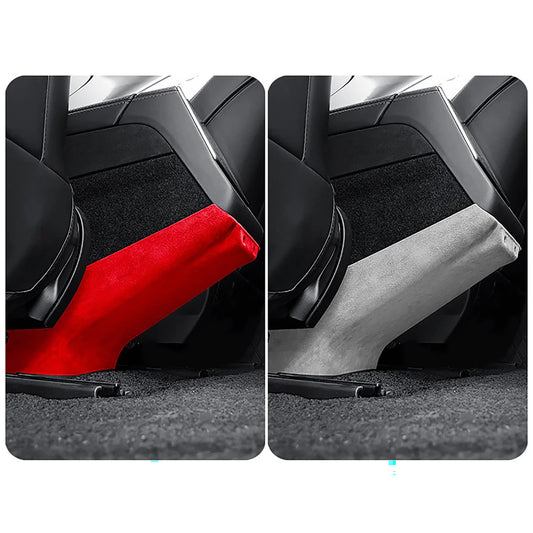 2024+ Tesla Model 3 Highland Alcantara Rear Air Vent Anti-Kick Protector Cover – Premium Suede Interior Protection Pad for Backseat Kick & Scratch Defense