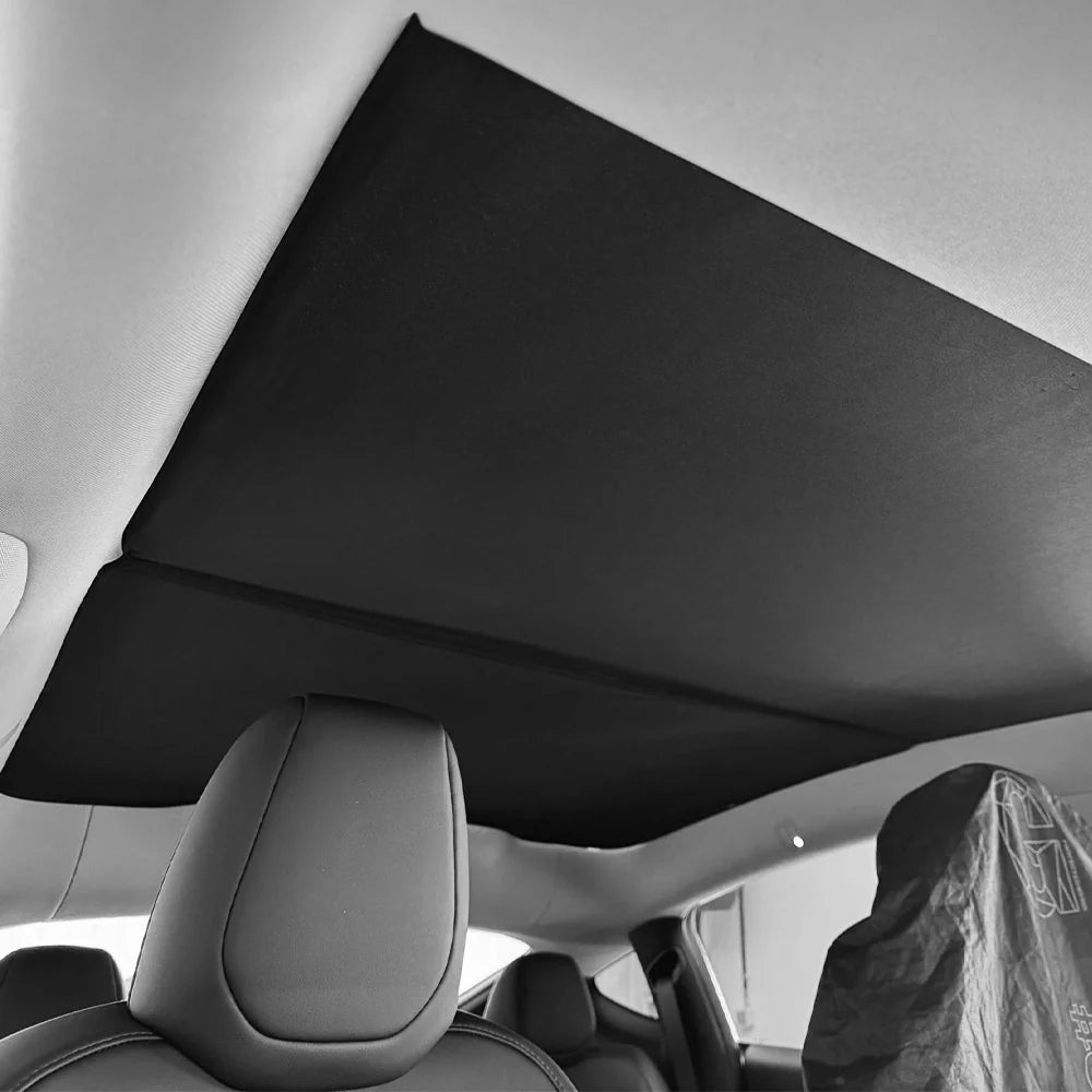 Full Cabin Sunshade Bundle for Tesla Model Y Juniper (2025+) – Front Windshield Sunshade + Panoramic Glass Roof Sunshades | Heat Reduction, UV Protection & Interior Cooling Accessory