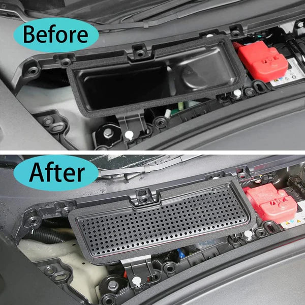 ABS Air Intake Cover & AC Intake Grille Protector for Tesla Model 3 (2021–2023.10) – Anti-Clogging, Waterproof, Easy Install