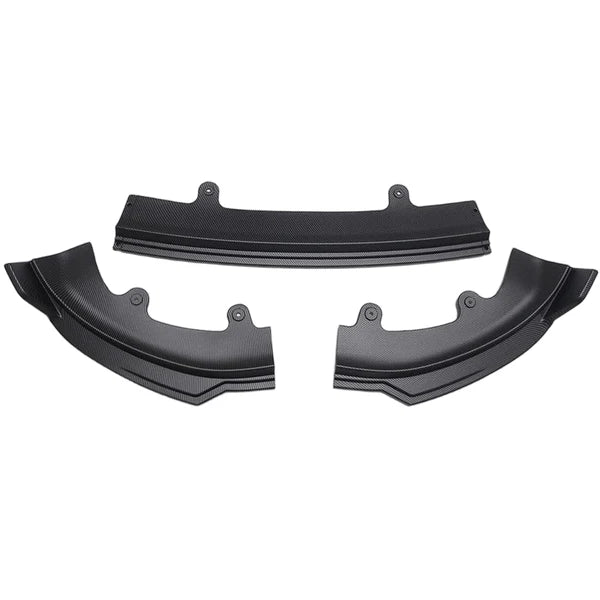 ABS Front Lip Spoiler for Tesla Model Y Juniper 2025+ | Aerodynamic Front Bumper Lip Splitter | 3-Piece Design | Matte & Carbon Texture Options | No-Drill 3M Installation