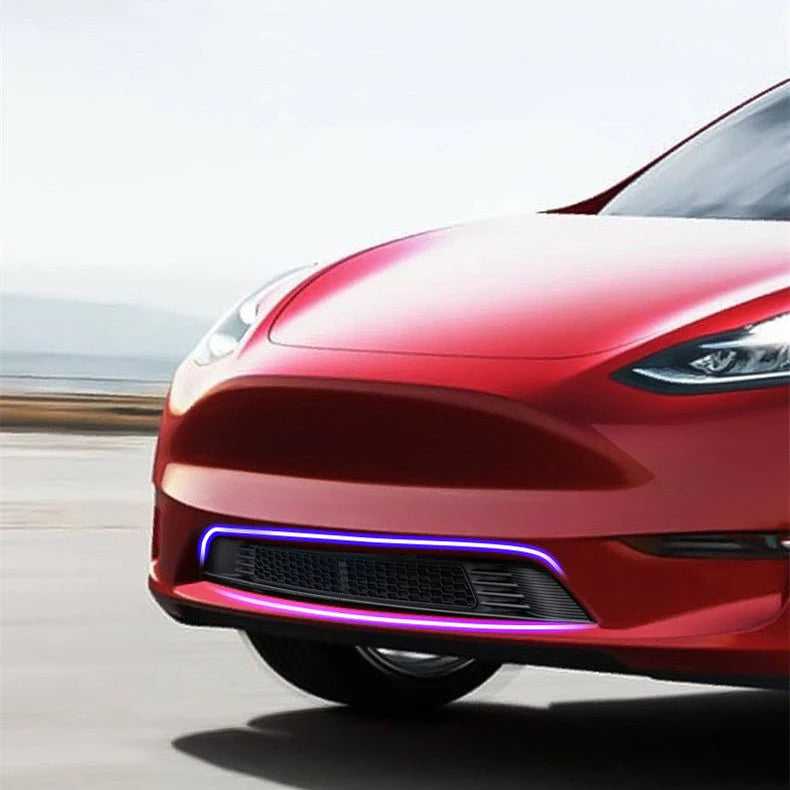 Split Insect Net Front Bumper Grill for Tesla Model Y 2020-2024 — Protective Front Bumper Mesh Guard (Not Compatible with Performance Model)