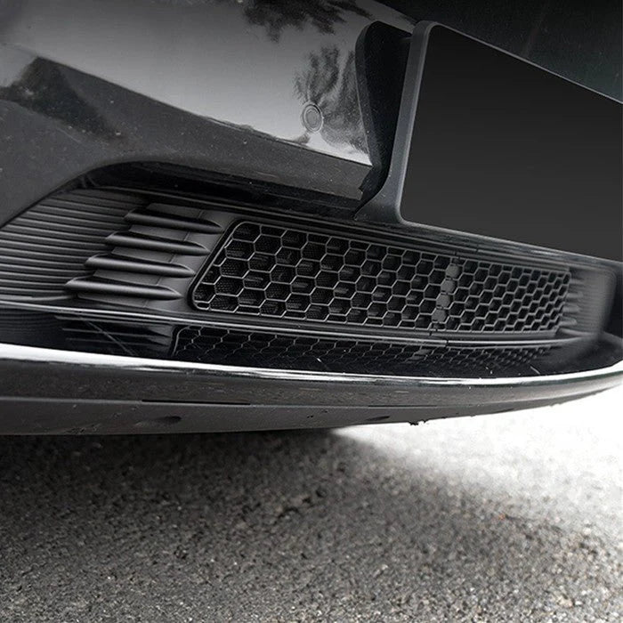 Split Insect Net Front Bumper Grill for Tesla Model Y 2020-2024 — Protective Front Bumper Mesh Guard (Not Compatible with Performance Model)