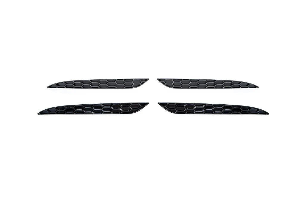 Acexxon Rear Reflector Insert Set for Tesla Model 3 – Matte or Gloss Black Honeycomb Style