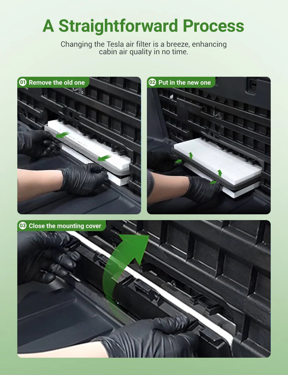 Activated Carbon HEPA Cabin Air Filter for Tesla Cybertruck (2024-2026+) | Multi-Layer PM2.5 Protection | OEM-Fit Replacement