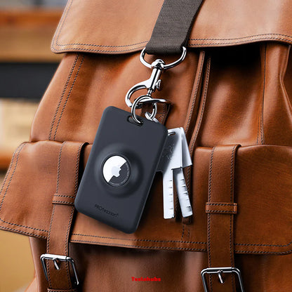Tesla Key Card Case with AirTag Holder – Protective Anti-Loss Cover for Tesla Key Card (AirTag Not Included)